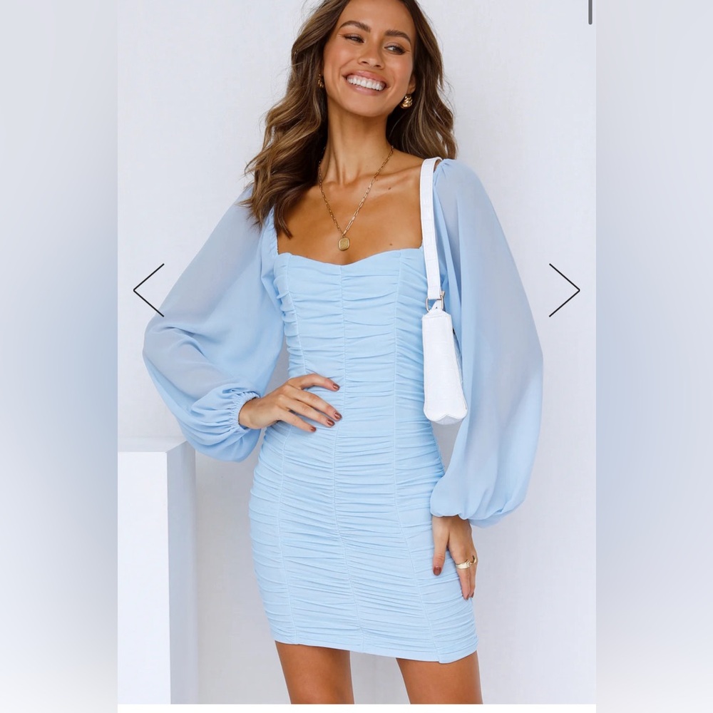LUXURY LOVE DRESS BLUE